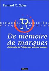 Mémoire marques dictionnaire d'occasion  Livré partout en Belgiqu