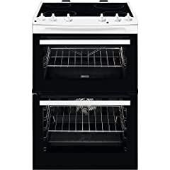 Zanussi 60cm Double Oven Electric Cooker - White for sale  Delivered anywhere in UK