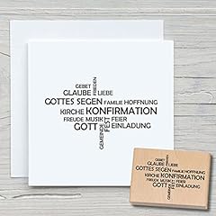 Newstamps stempel konfirmation gebraucht kaufen  Wird an jeden Ort in Deutschland