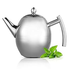 Stainless steel teapot for sale  Delivered anywhere in Ireland