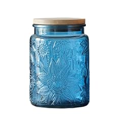 Blue glass jar for sale  Delivered anywhere in USA 