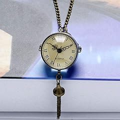 Pocket Watch Antique Vintage Big Glass Ball Bull Eye Necklace Quartz Pocket Watch Creative Gift Clock for sale  Delivered anywhere in Canada