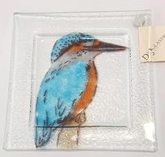 Glassware kingfisher plate for sale  Delivered anywhere in UK