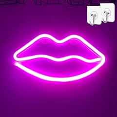 Pink lips neon for sale  Delivered anywhere in USA 
