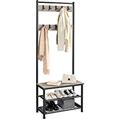 Yaheetech Industrial Coat Rack Stand with Shoe Rack, for sale  Delivered anywhere in UK