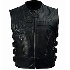 Men's Slim-Fit Skull Icon Regulator Biker Synthetic Leather Vest | Black Tactical Motorcycle Vest (3XL) for sale  Delivered anywhere in Canada