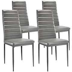 Grey dining chairs for sale  Delivered anywhere in UK