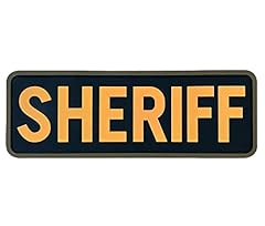 Pvc sheriff patch for sale  Delivered anywhere in USA 