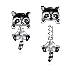 Raccoon jacket earrings for sale  Delivered anywhere in USA 