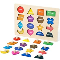 Shape puzzles wooden for sale  Delivered anywhere in USA 