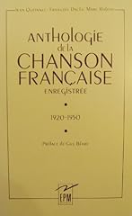 anthologie chanson francaise enregistree d'occasion  Livré partout en France