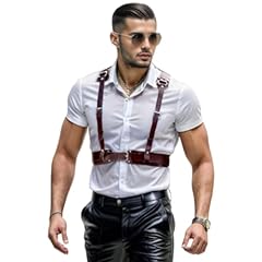 Beacandy mens leather for sale  Delivered anywhere in USA 