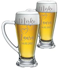 Coppia boccali birra usato  Spedito ovunque in Italia 