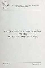 Illustration cartes menus d'occasion  Livré partout en France