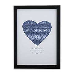 Print personalised heart for sale  Delivered anywhere in UK