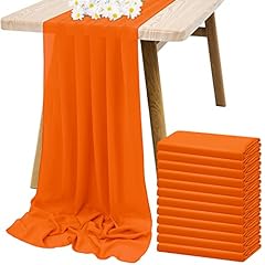 12pcs orange chiffon for sale  Delivered anywhere in USA 