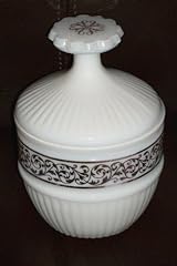 Vintage Avon Milk Glass Covered Candle Holder Urn Compote for sale  Delivered anywhere in USA 