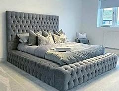 Beds velvet upholstered for sale  Delivered anywhere in UK