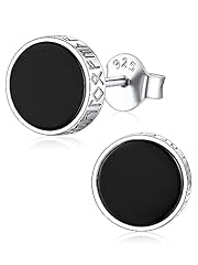 Chicsilver mens black for sale  Delivered anywhere in USA 