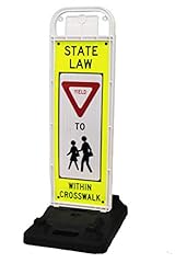 Yield pedestrians crossing for sale  Delivered anywhere in USA 