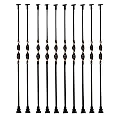 Deck balusters black for sale  Delivered anywhere in UK