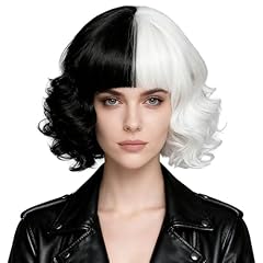 Black white wig for sale  Delivered anywhere in UK
