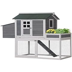 PawHut Chicken Coop with Run Backyard Hen Cage Wooden for sale  Delivered anywhere in UK