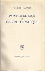 Charles mauron. psychocritique d'occasion  Livré partout en France