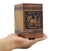 Deer wooden urn for sale  Delivered anywhere in USA 
