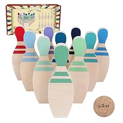 Gothink wooden bowling for sale  Delivered anywhere in USA 