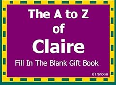 Claire fill blank for sale  Delivered anywhere in UK