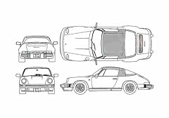 Photo blueprint porsche for sale  Delivered anywhere in UK