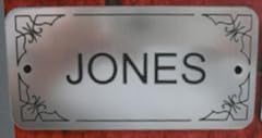 Silver door nameplate for sale  Delivered anywhere in UK