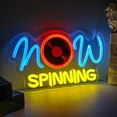 Spinning record neon for sale  Delivered anywhere in USA 