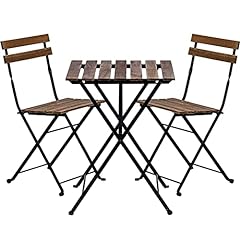 STILISTA® Bistro-Set 3-teilig aus Akazienholz 1x Tisch gebraucht kaufen  Wird an jeden Ort in Deutschland