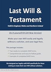 Last testament kit for sale  Delivered anywhere in UK
