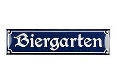 Türschild biergarten 10x40 gebraucht kaufen  Wird an jeden Ort in Deutschland