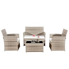 Grey rattan garden for sale  Delivered anywhere in UK
