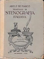 Trattato stenografia italiana usato  Spedito ovunque in Italia 