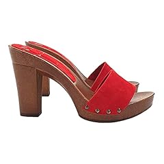 Red clogs suede for sale  Delivered anywhere in USA 