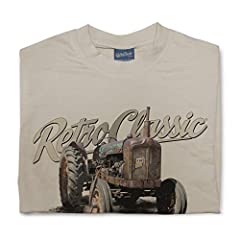 RetroClassic Old Fordson Major Tractor Mens T-Shirt for sale  Delivered anywhere in Ireland