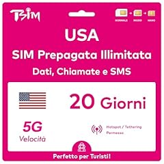 Scheda sim usa usato  Spedito ovunque in Italia 