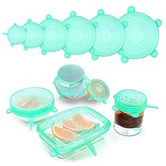 6pcs silicone lids for sale  Delivered anywhere in UK