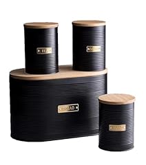Black metal canisters for sale  Delivered anywhere in USA 
