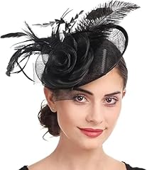 Women feather fascinator for sale  Delivered anywhere in UK