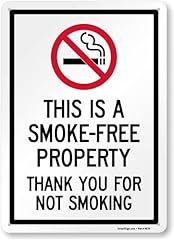 Smartsign smoke free for sale  Delivered anywhere in USA 