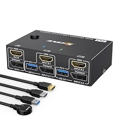 Dual monitor kvm for sale  Delivered anywhere in USA 