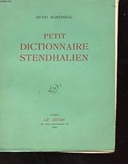 Petit dictionnaire stendhalien d'occasion  Livré partout en Belgiqu