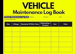Vehicle maintenance log for sale  Delivered anywhere in UK