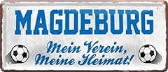 Blechschild magdeburg verein gebraucht kaufen  Wird an jeden Ort in Deutschland